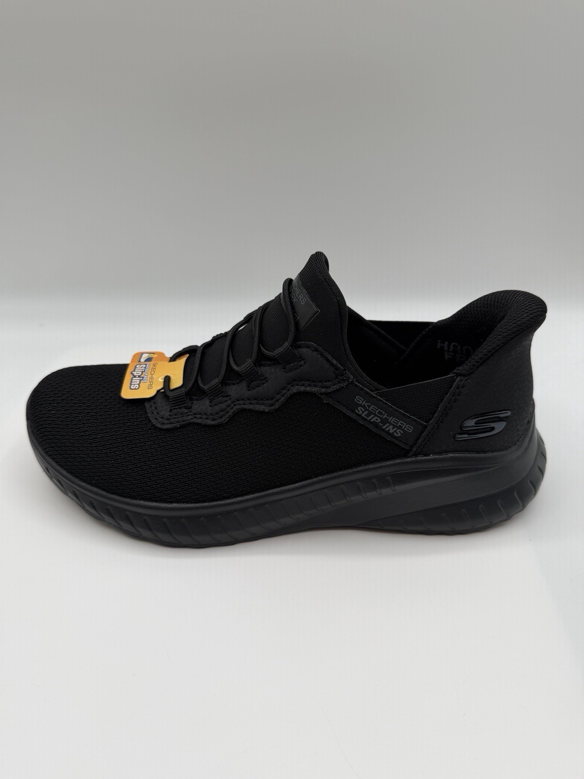 Skechers SlipIns Squad Chaos SR-Jasul Work Shoes,Women’s 5.5M,Black,EH/SR,108194
