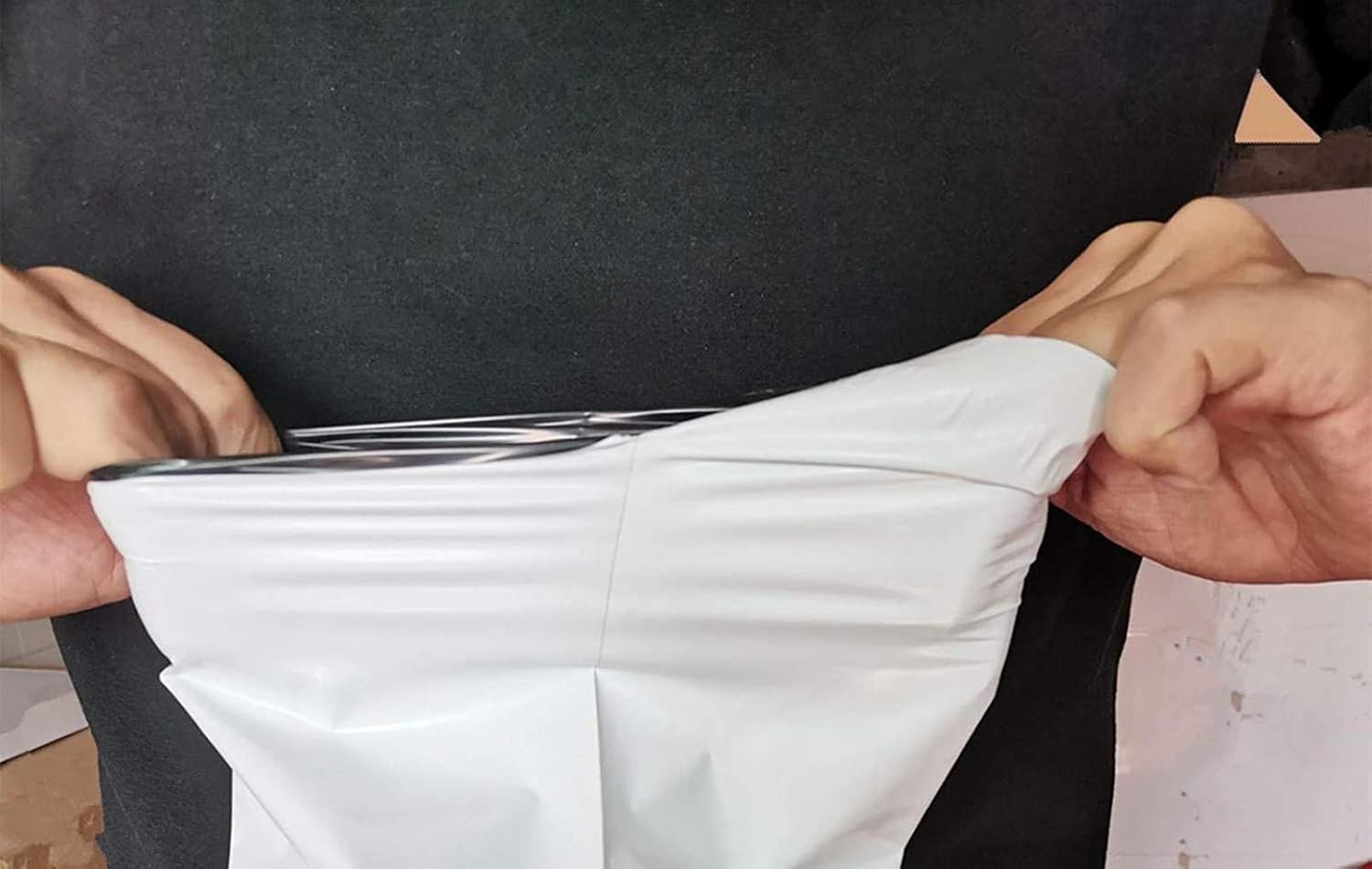 Pack of 10 Self-Sealing 15×19 Inch White Poly Mailers for E-commerce Shipping