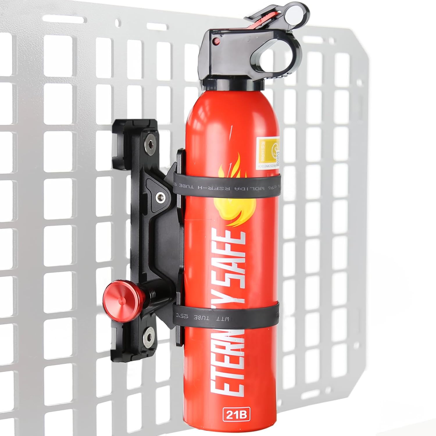 MOLLE Panel Fire Extinguisher Mount Kit-Aluminum Quick Release Car Fire Extingui