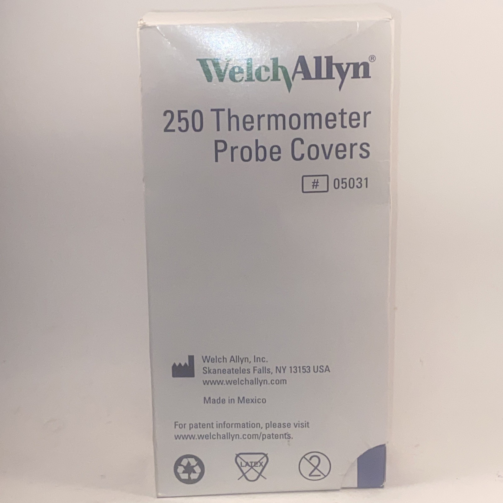 Probe Covers Welch Allyn Thermometers Dispenser Box of 250 #05031