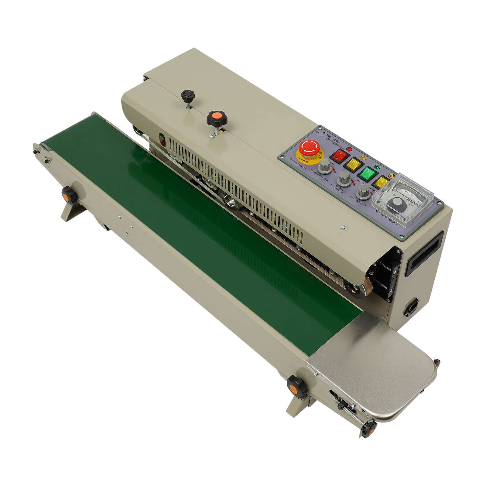 850W Heat Sealer Machine Automatic Continuous Heat Sealing Machine W/2 Handrails