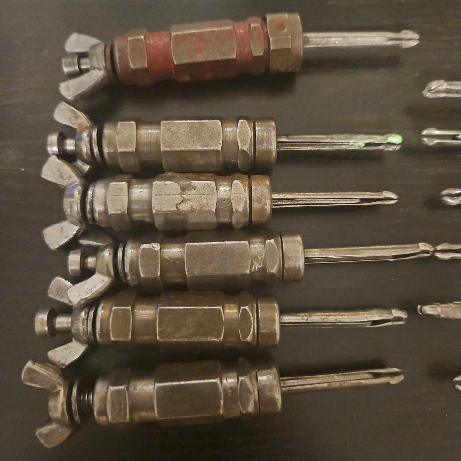 Wedgelock Cleco Fastener Set Of 12 #10 Size Used Sheet Metal Fastners