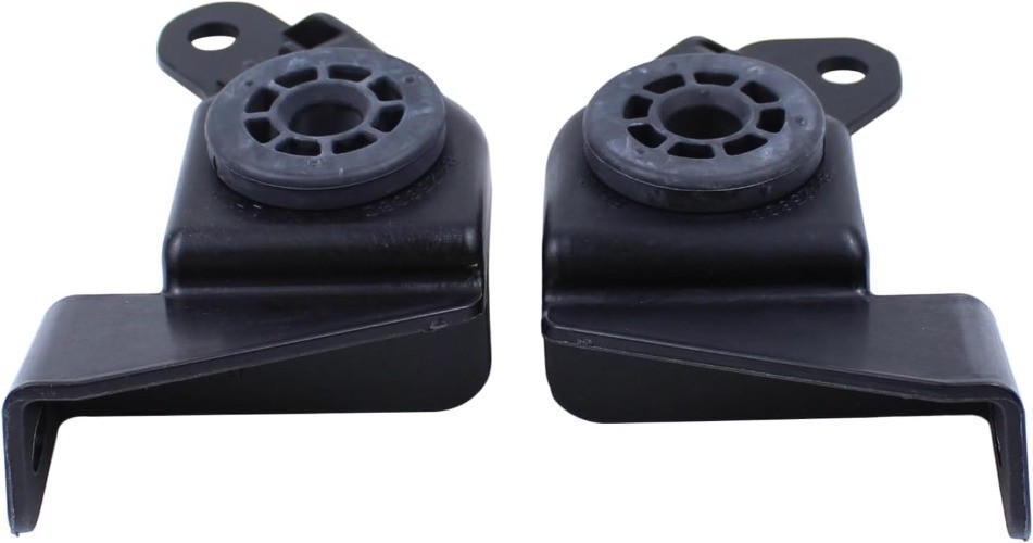 Radiator Upper Bracket Insulator Mount Bracket w/Lower Rubber Cushion Bushings S