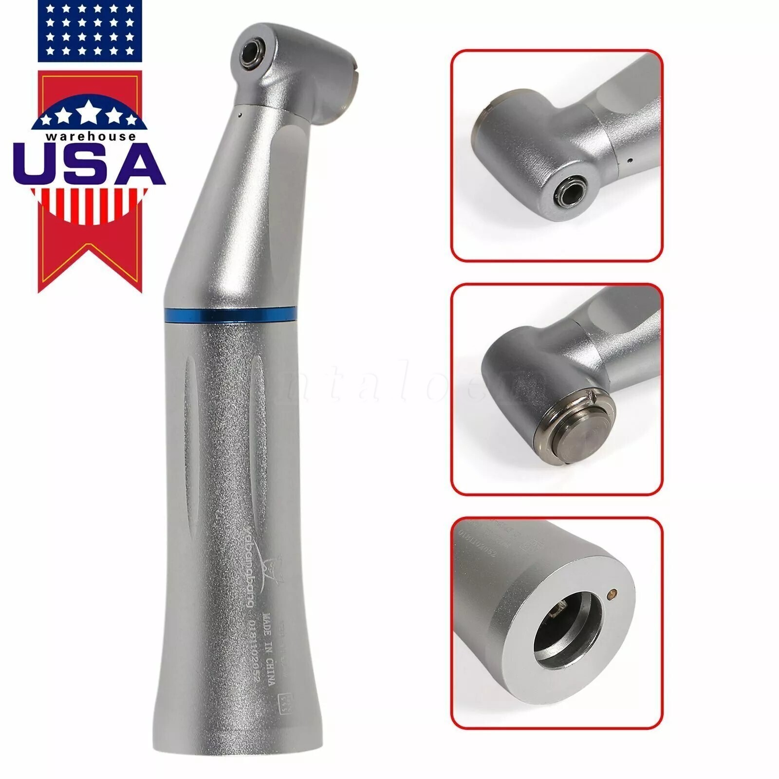 Dental 1:1/1:4.2/1:5/20:1 Fiber Optic LED Contra Angle Handpiece Fit NSK Motor