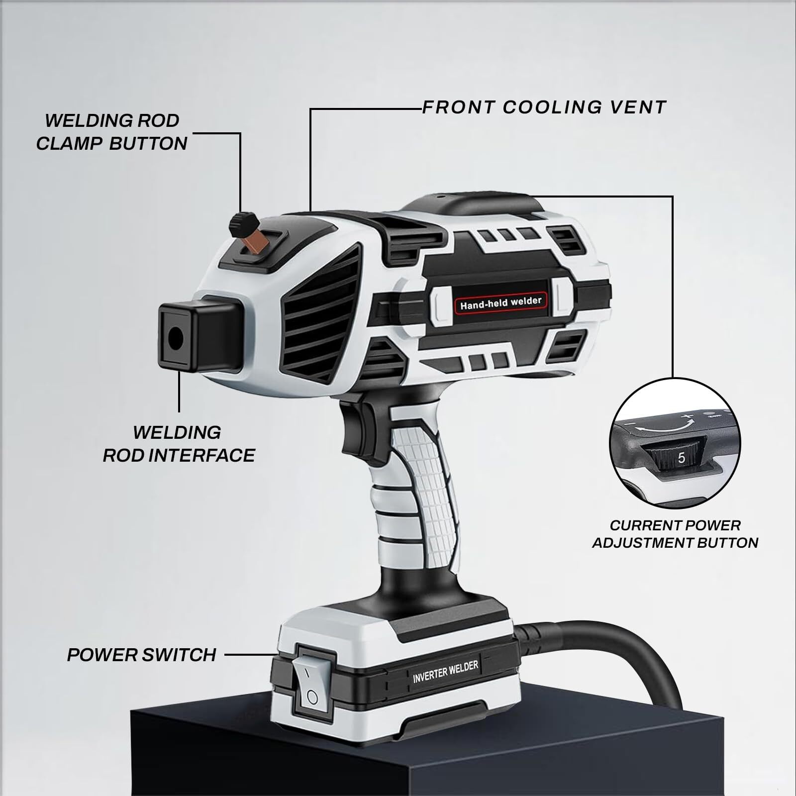 Saker Portable Electric Welding Machine,110V Portable Welder Handheld with IG