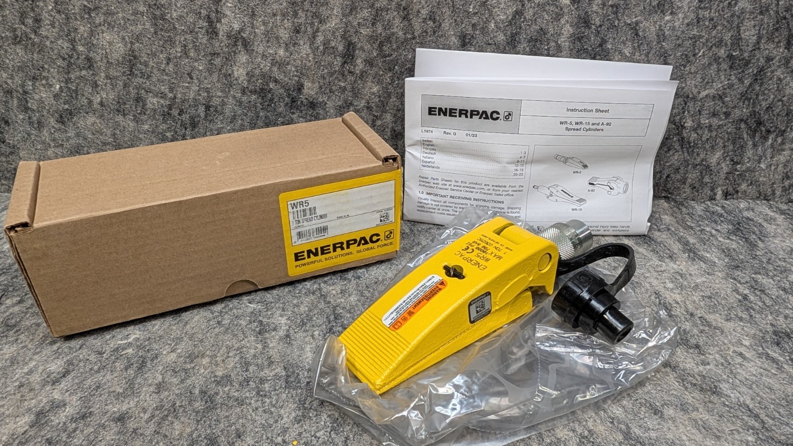 Enerpac WR5 1 Ton Spread Cylinder- Hydraulic Spreader 🔥NEW🔥