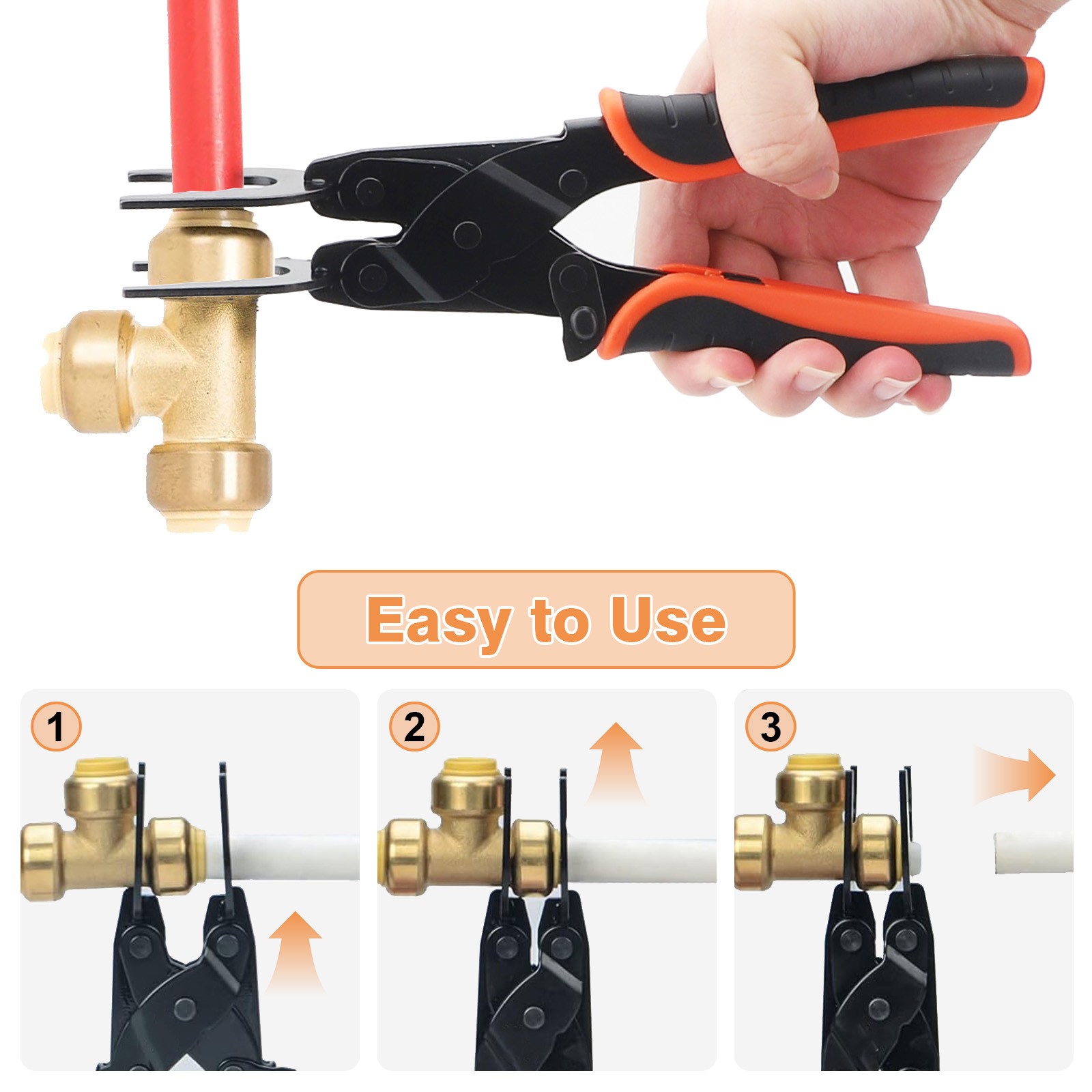 3-in-1 Air Line Disconnect Pliers Tool 1/2″ 3/4″ 1″ Push Connect Fitting Remover