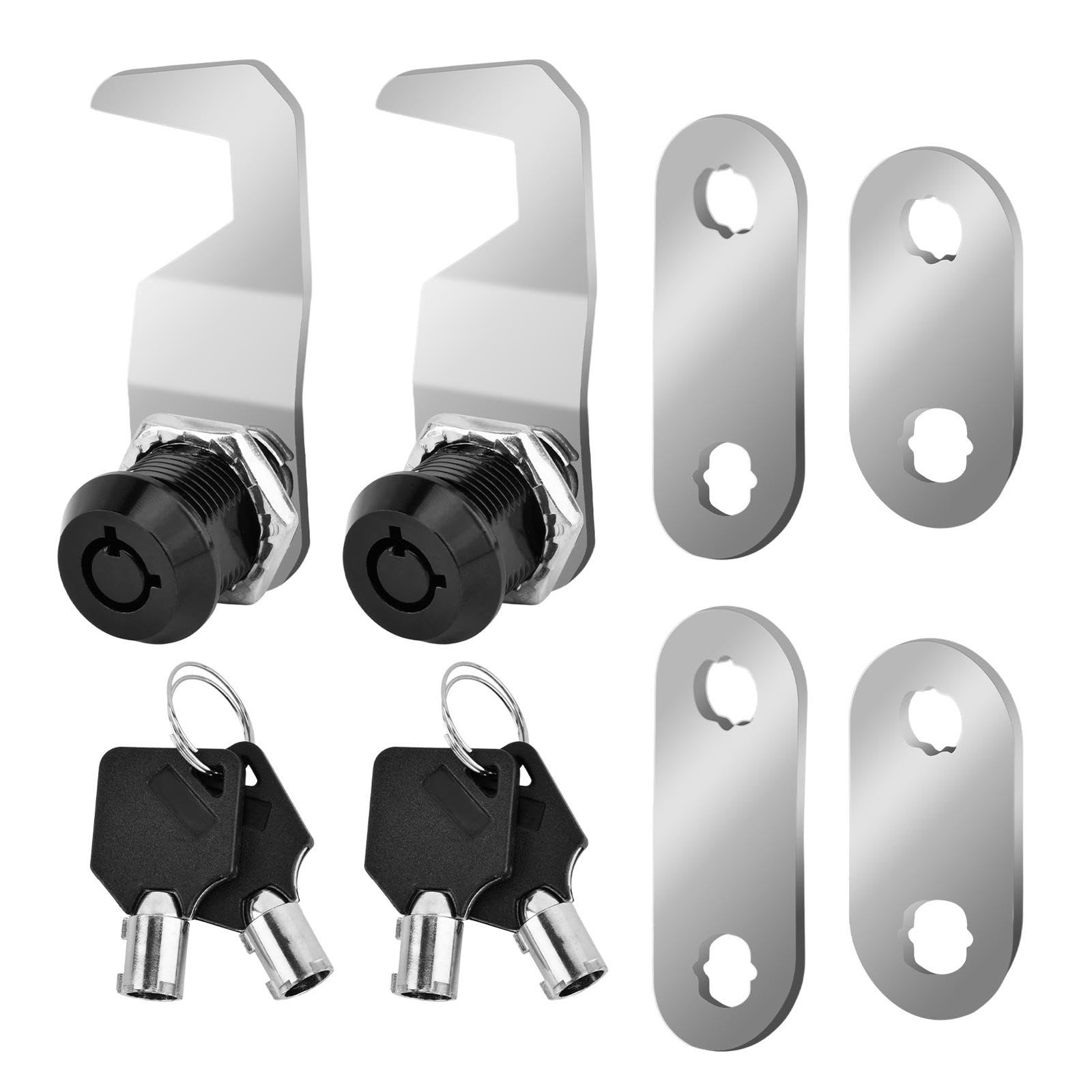 5/8 Inch Black Toolbox Lock , US General Cabinet Mortise Lock Keyed Alike with K