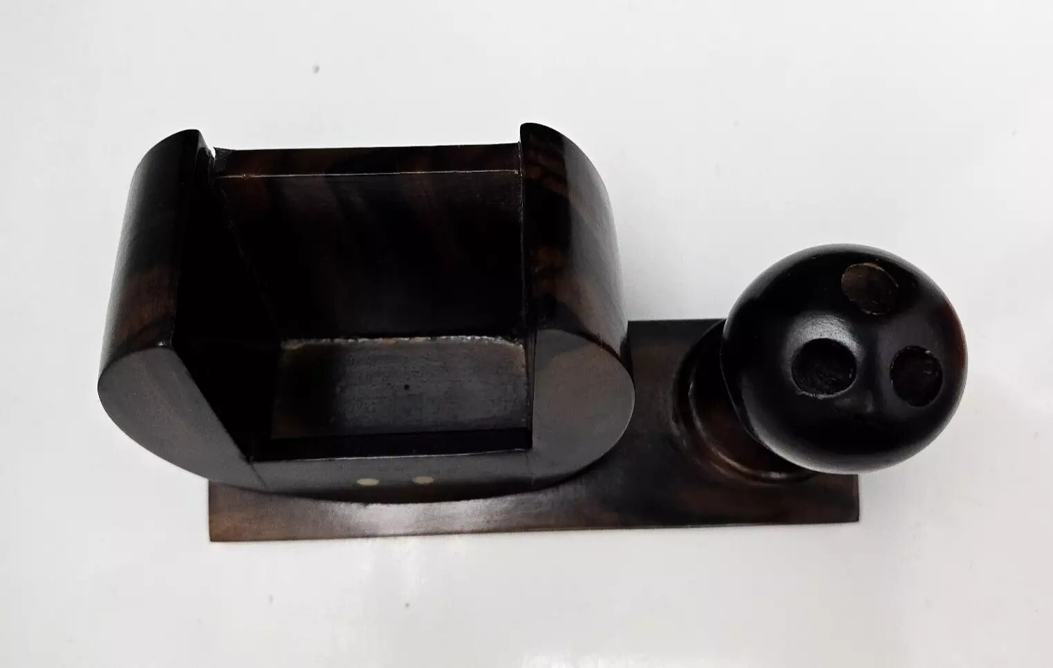 Rosewood Business Card and Pen Holder Desktop Set Kamagong Handmade Philippines