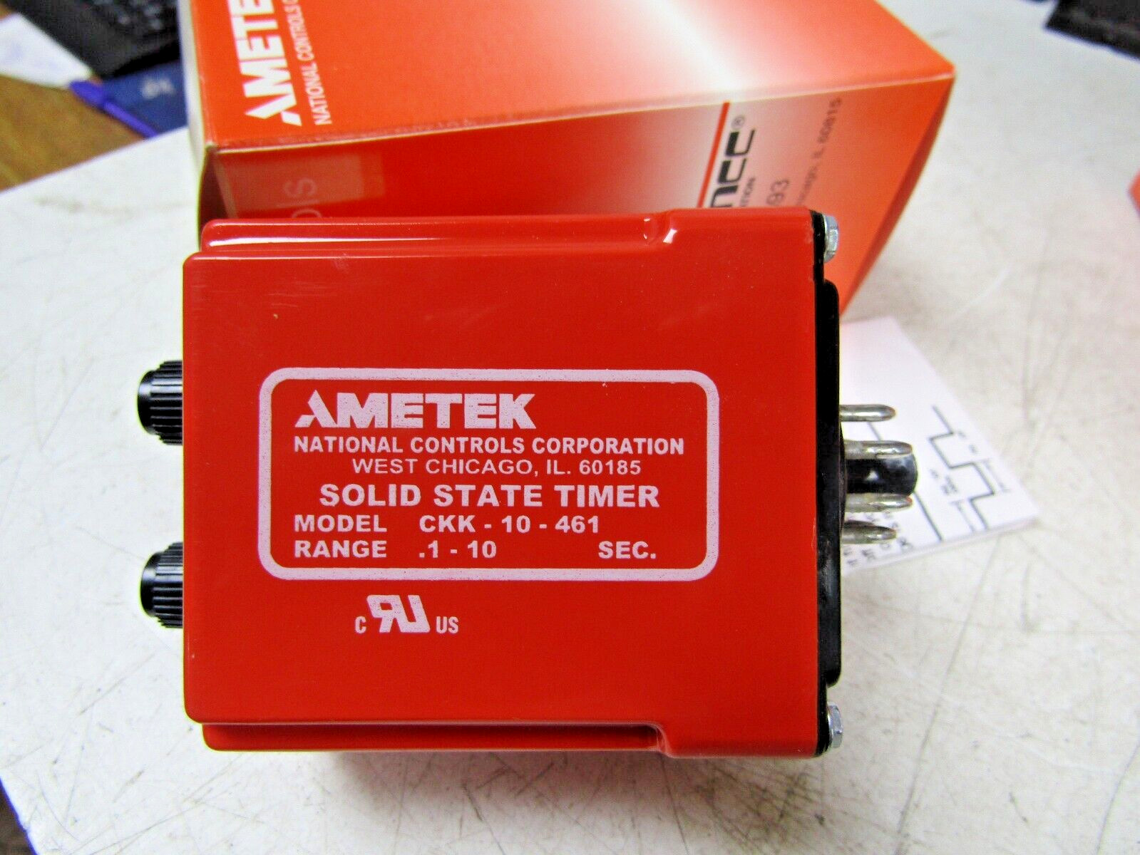 🔥NEW AMETEK NCC 1-10 SECOND TIMER CKK-10-461 120VAC CKK00010461