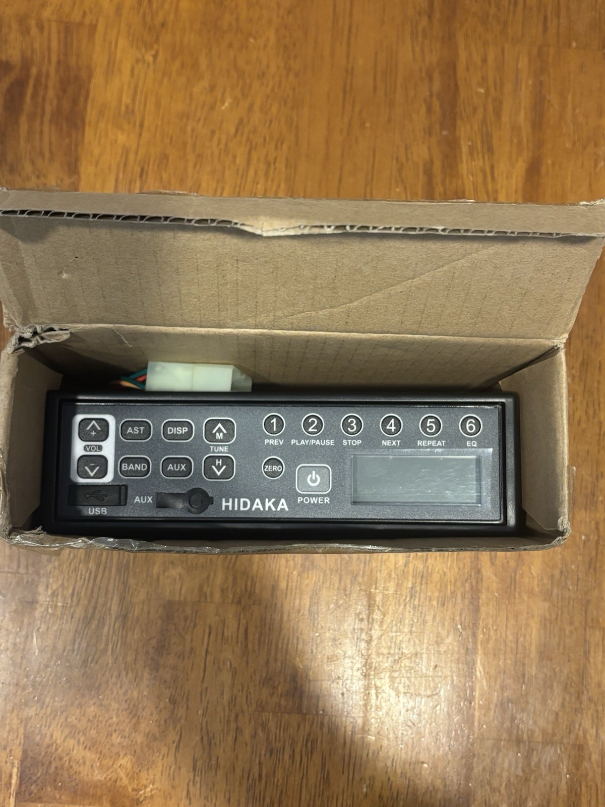 Hidaka 12V 24V AM/FM HI-M103 Excavator Radio (W) Gray Black NEW IN BOX