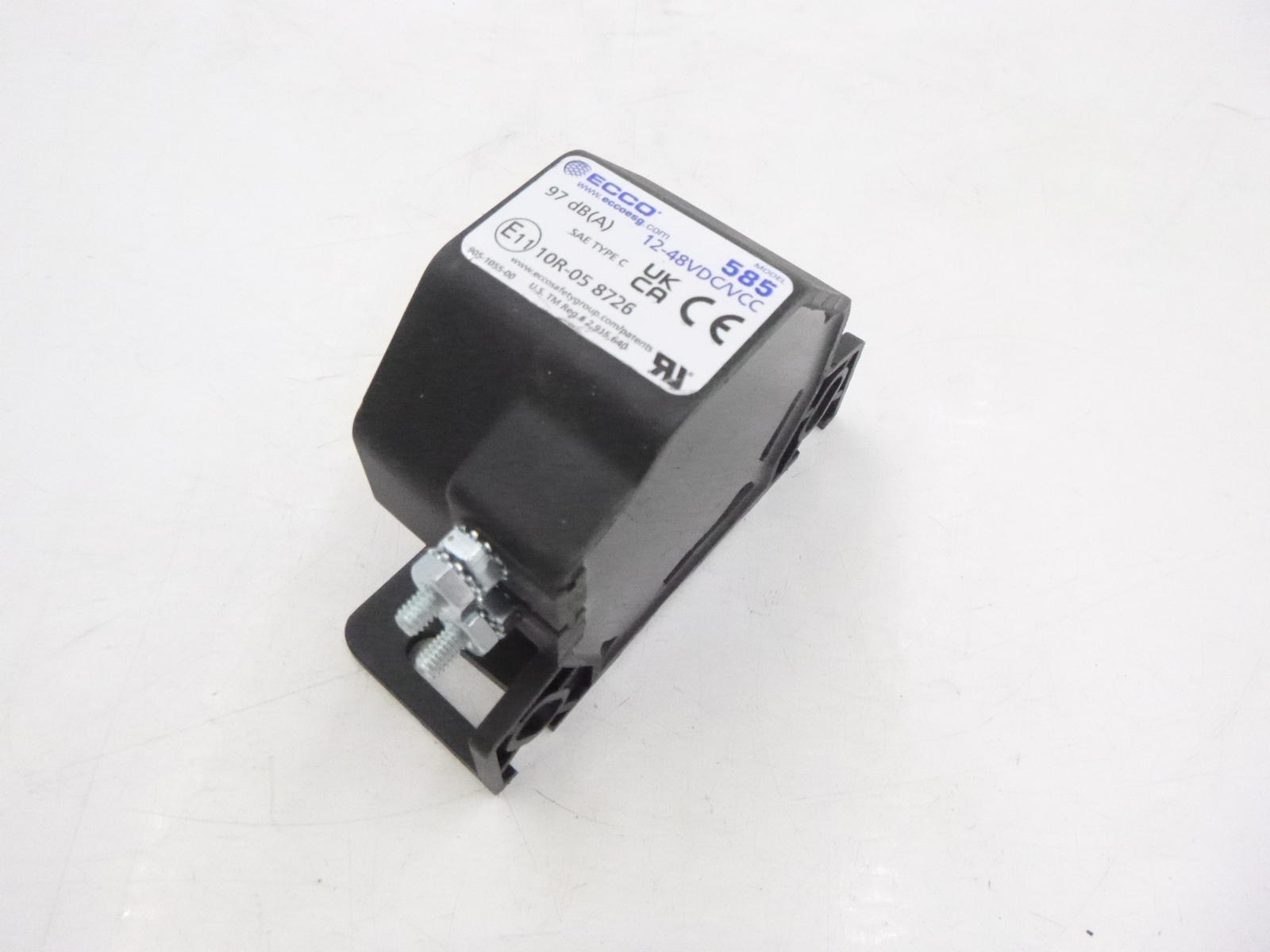 ECCO Model 585 Backup Alarm 97dB 12-48V DC 10R-05 8726 140-0585
