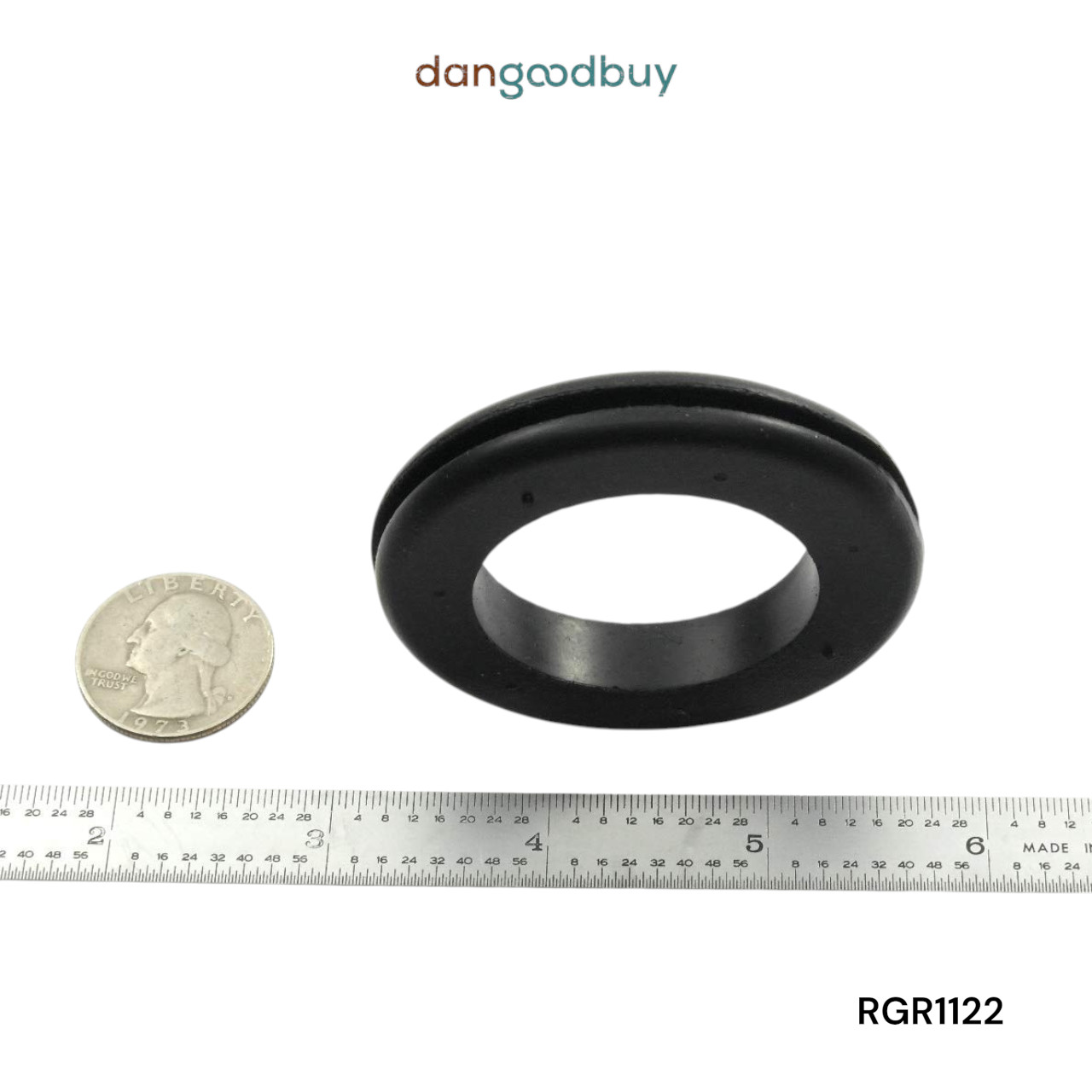 Rubber Grommet Fits 2″ Has 1 1/2″ Center Hole, 3/32″ panel thickness