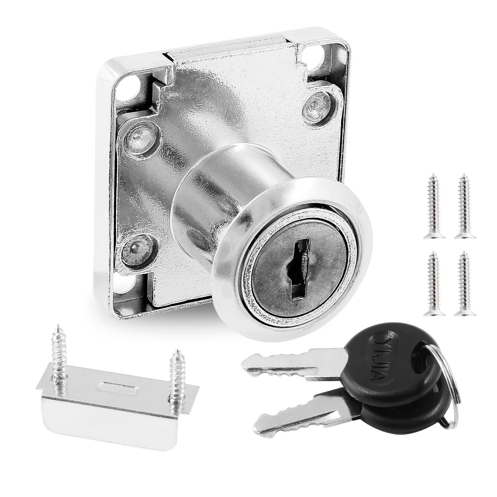 File Cabinet Locks with Key, 7/8 Inch / 22mm Cylinder Length Desktop Lock Mai…