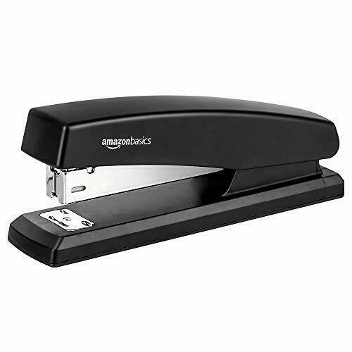 Amazon Basics Office Stapler with 1000 Staples, 25 Sheet 1-Pack, Black