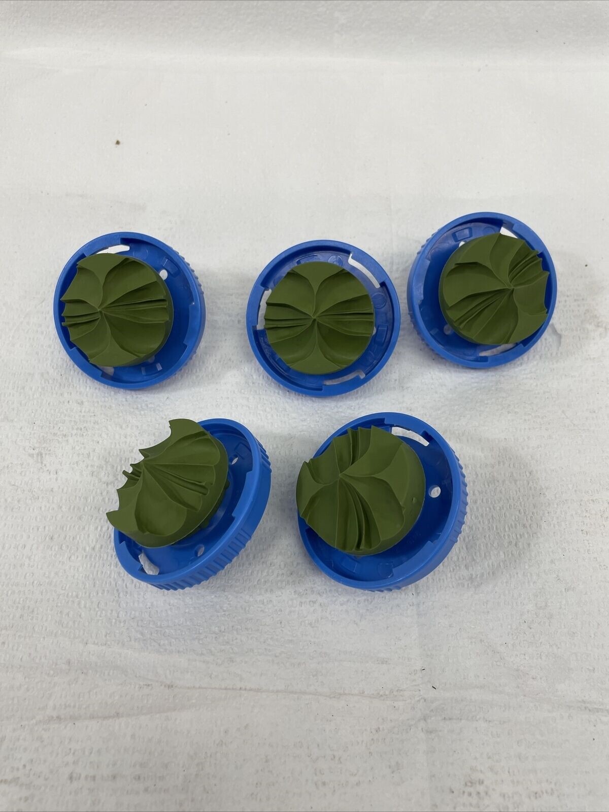 N. I. 11969-007-R3000 CAP/PLATE ASSY-OLIVE PLATE-VALMONT 0430876-LOT OF 5