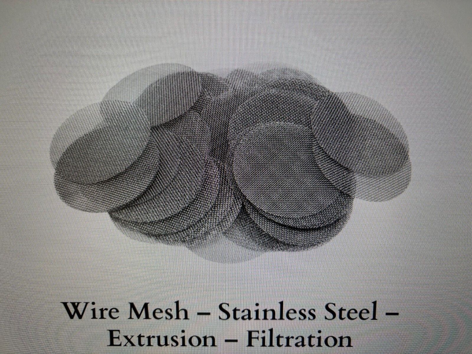 Stainless Steel 304 wire cloth disc 2″ inch 20X20 mesh (100 pack)