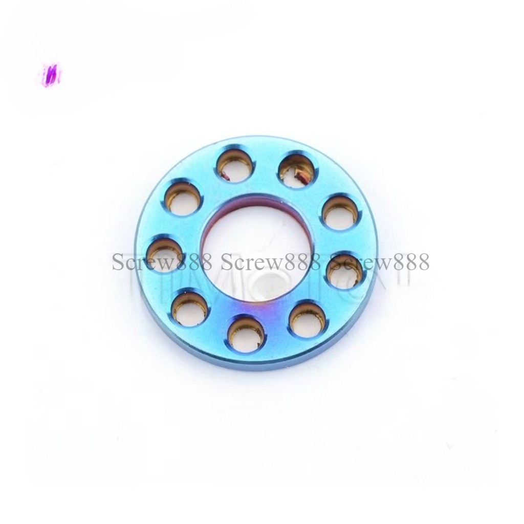 Titanium Washers M6 M8 M10 Grade 5 Anodized Color Drilled Hole Spacer