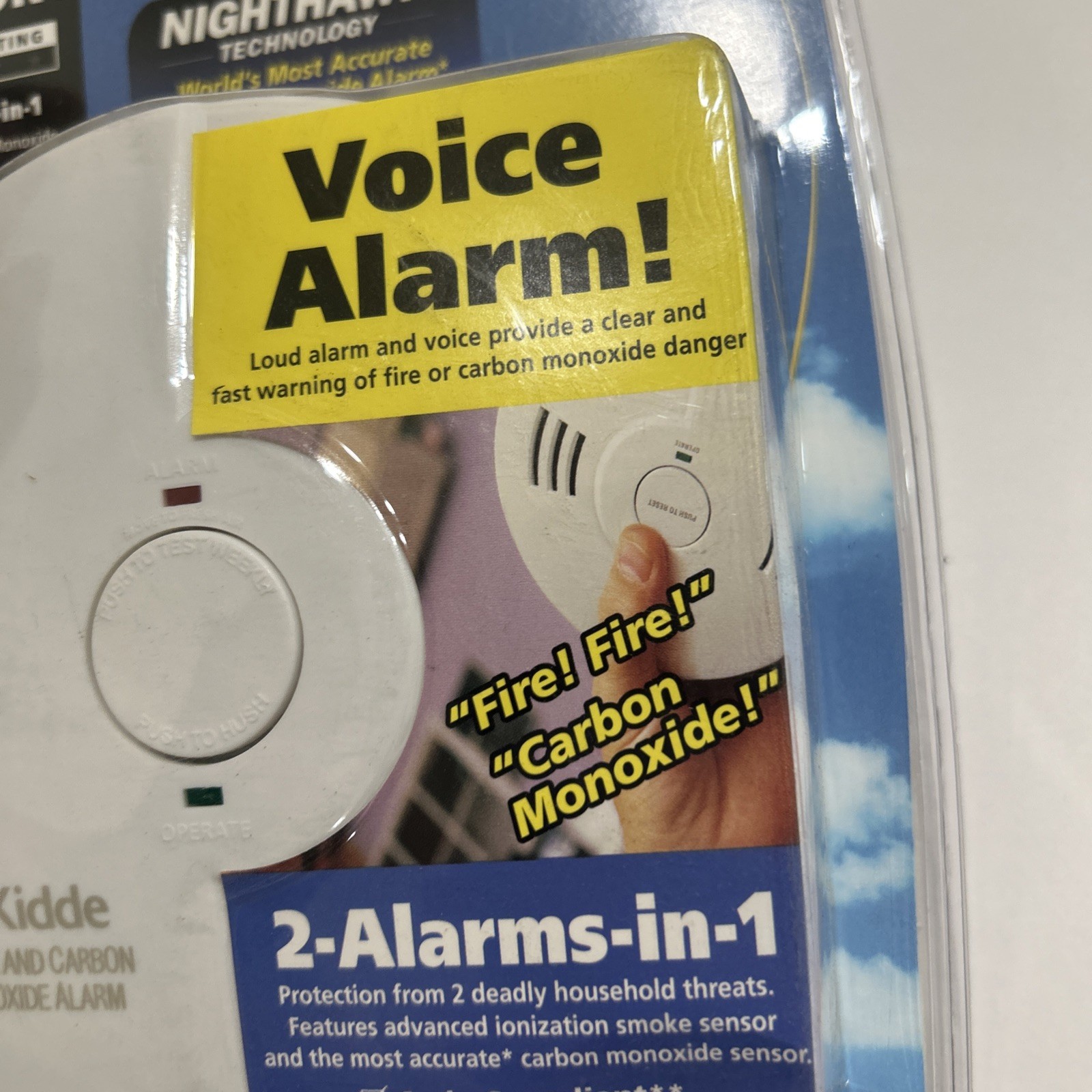 Kidde ‎KN-COSM-B The Talking Alarm Smoke, Fire & Carbon Monoxide Detector New!