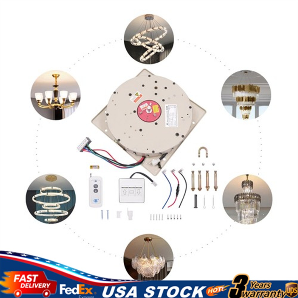 110lbs Electric Chandelier Hoist Lifter Pendant Lamp Lifting Hoist System 50kg