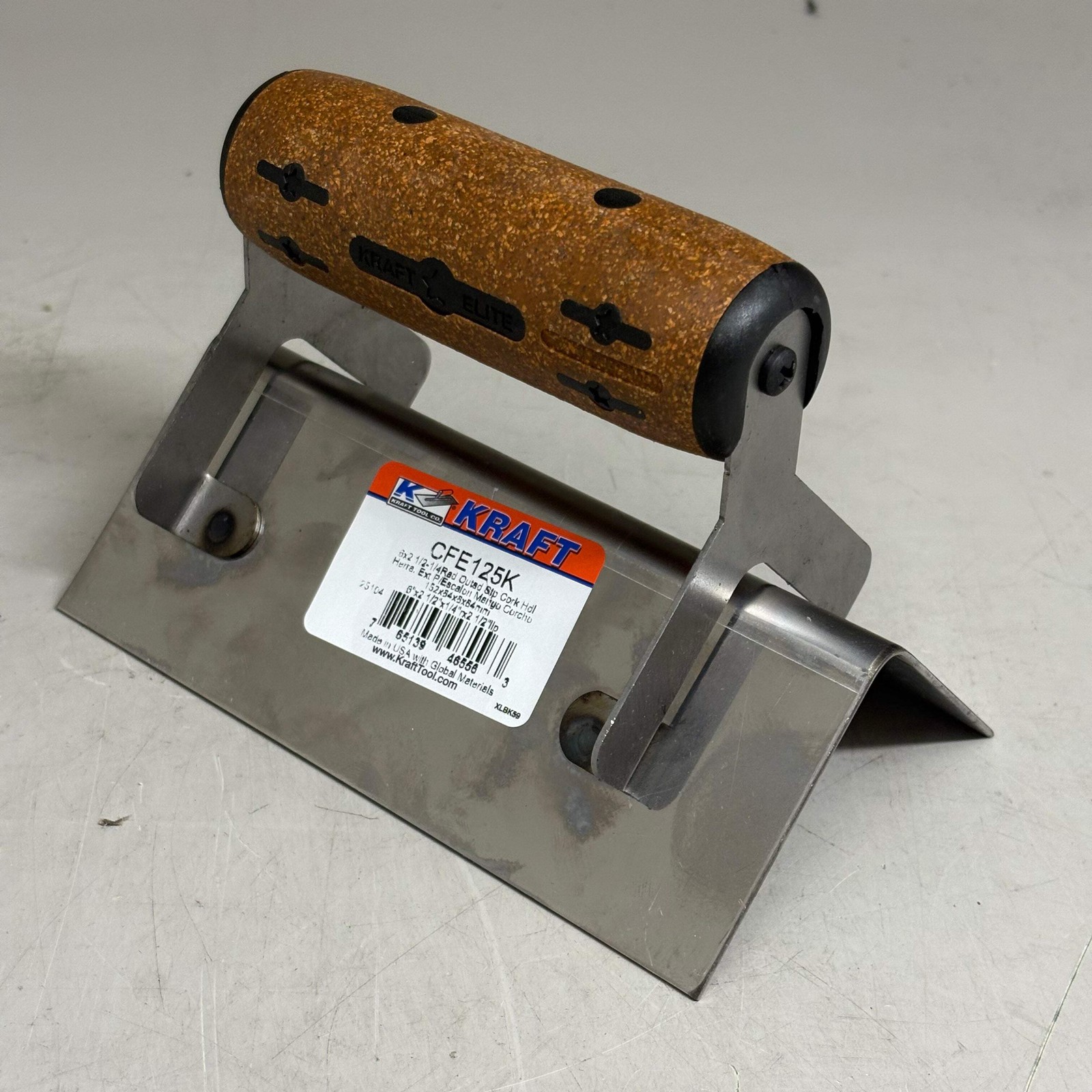 KRAFT TOOL CO Elite Series Five Star Outside Step Tool Cork Handle 6×2-1/2 1/4R