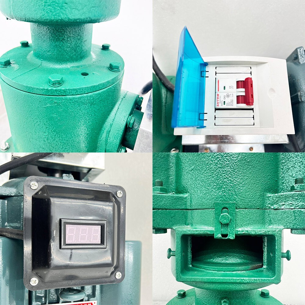 Animal Feed Pellet Mill Machine 8MM Holes Pellet Feed Granulator 2 Rollers 220V