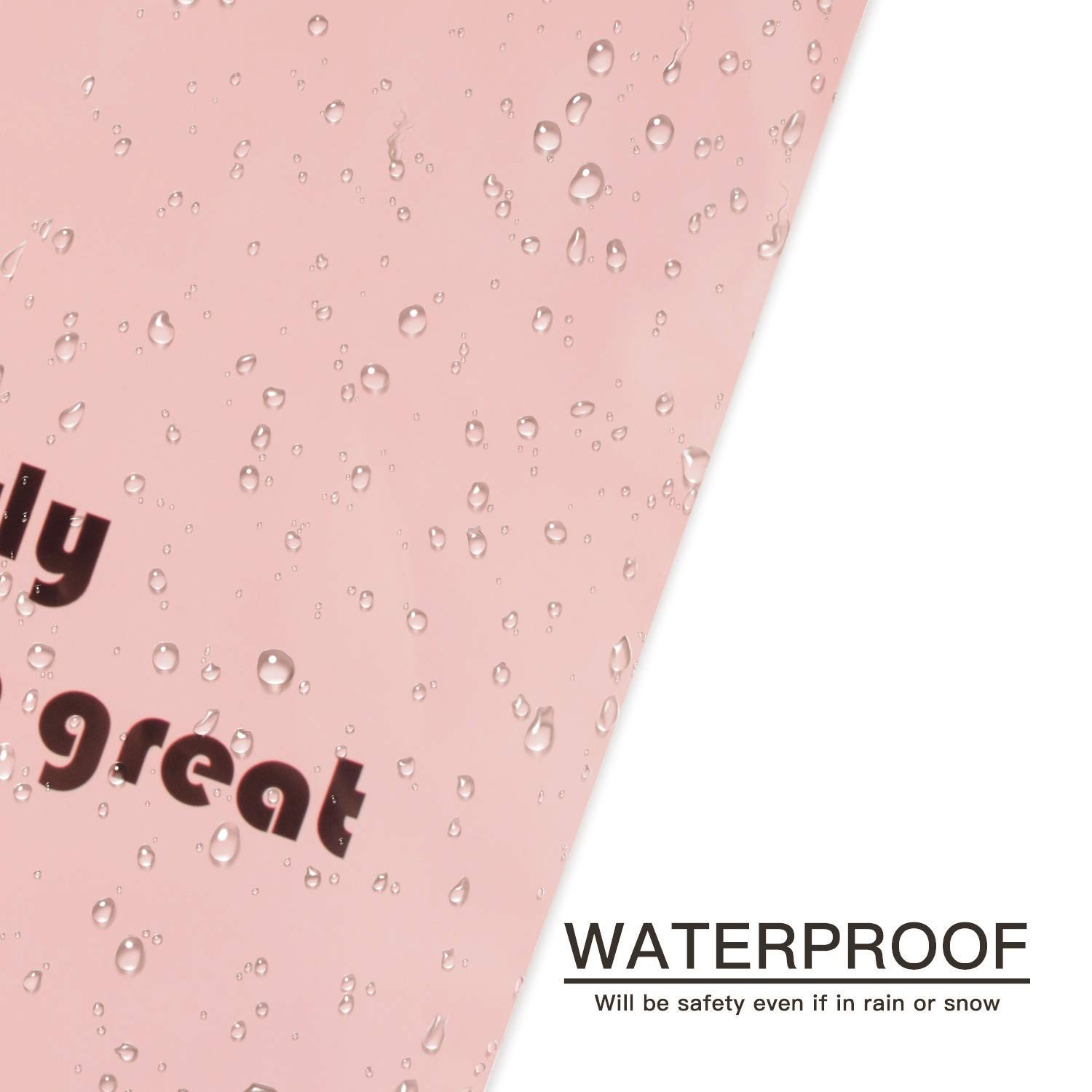 50 Pack 10×13 Inch Pink Poly Mailers With Handle 3 Mil Shipping Bags