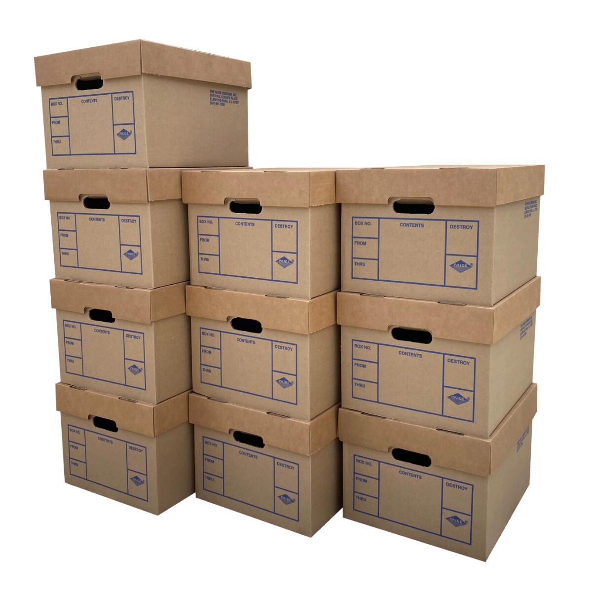 UBMOVE File Storage Boxes 15″ x 12″ x 10″ inches, 10 Pack