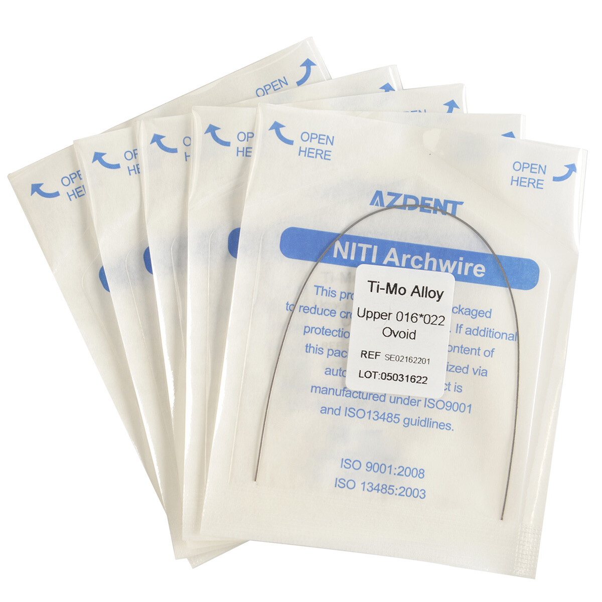 10 Box Dental Orthodontic Beta Titanium Ti-Mo Alloy Arch Wires Rectangular Form