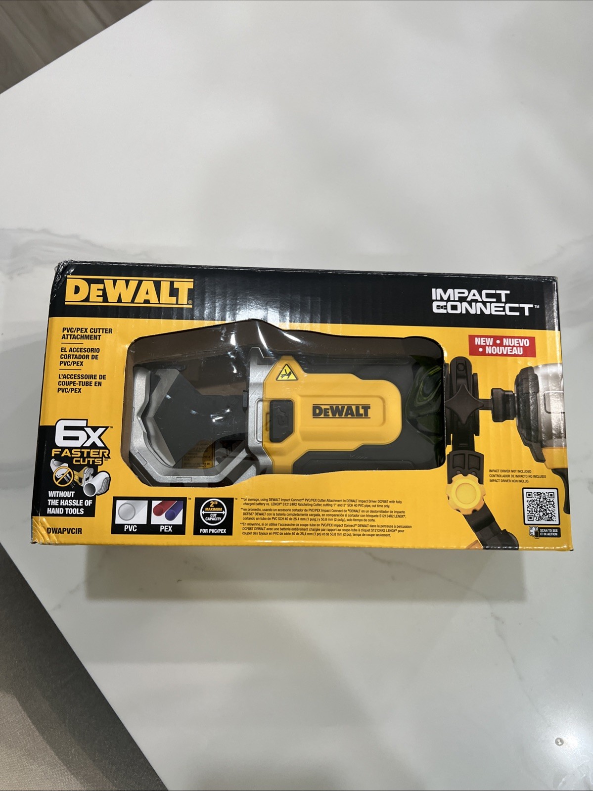 DeWalt Impact Connect PVC/PEX Cutter Attachment – DWAPVCIR – New In Box