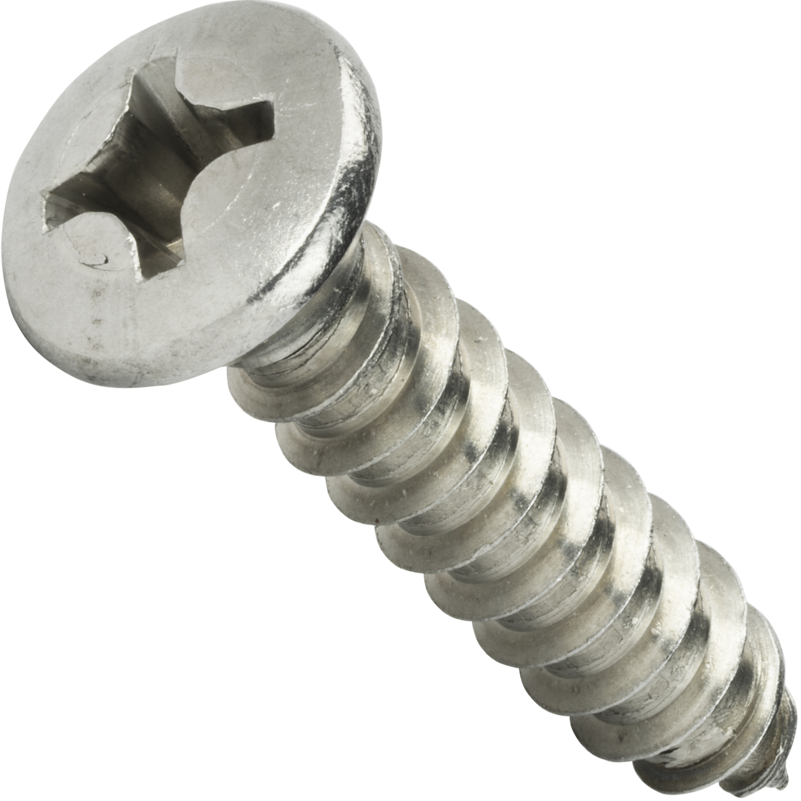 #8 x 1″ Self Tapping Sheet Metal Screws Oval Head Stainless Steel Qty 100