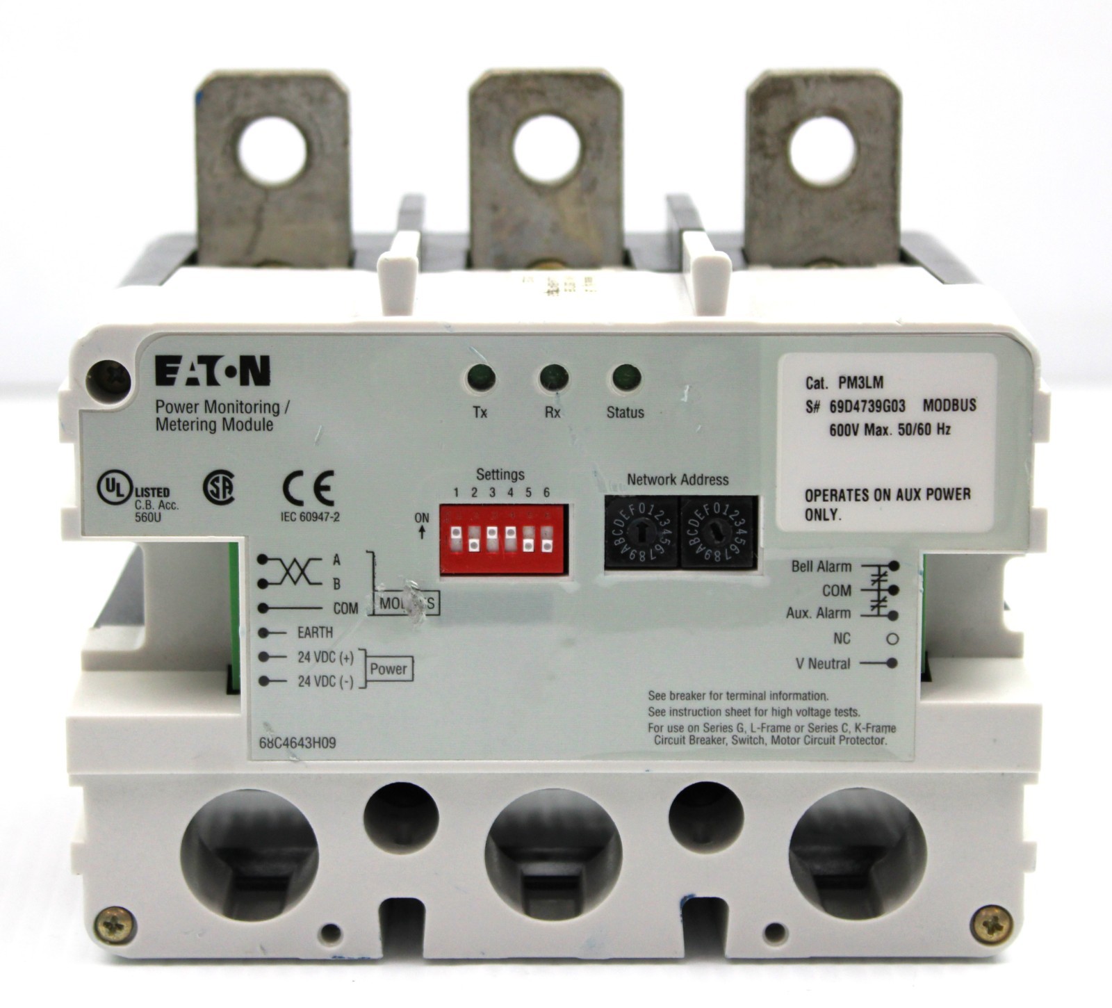 Eaton | PM3LM | Power Monitoring Metering Module Modbus Communication Module