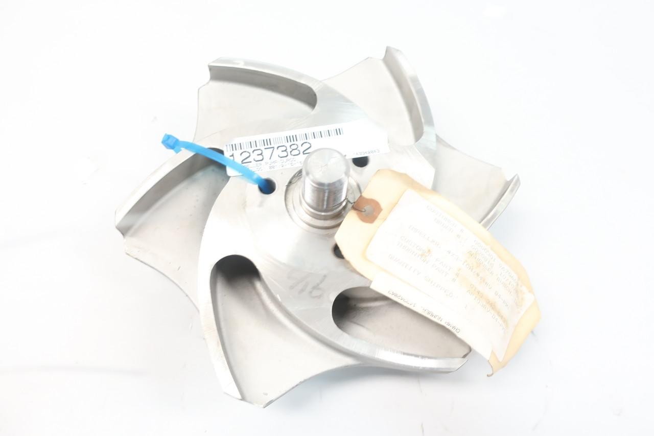 Durco 9-5/8in 6-vane Stainless Pump Impeller