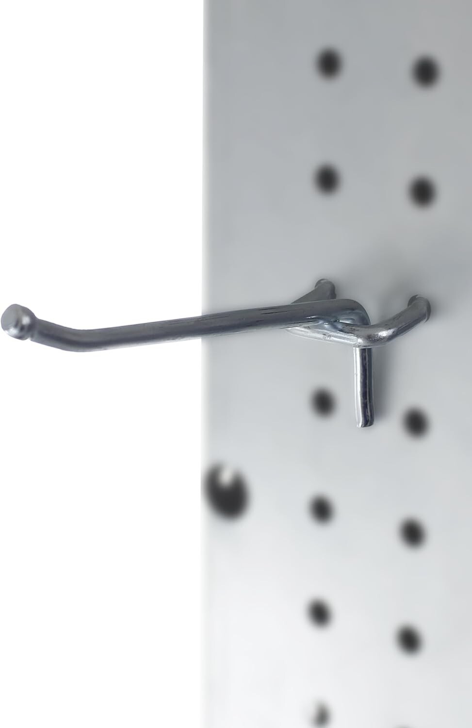 Heavy Duty Chrome Pegboard Hooks, 4-Inch, 50-Pack for Ultimate Organization