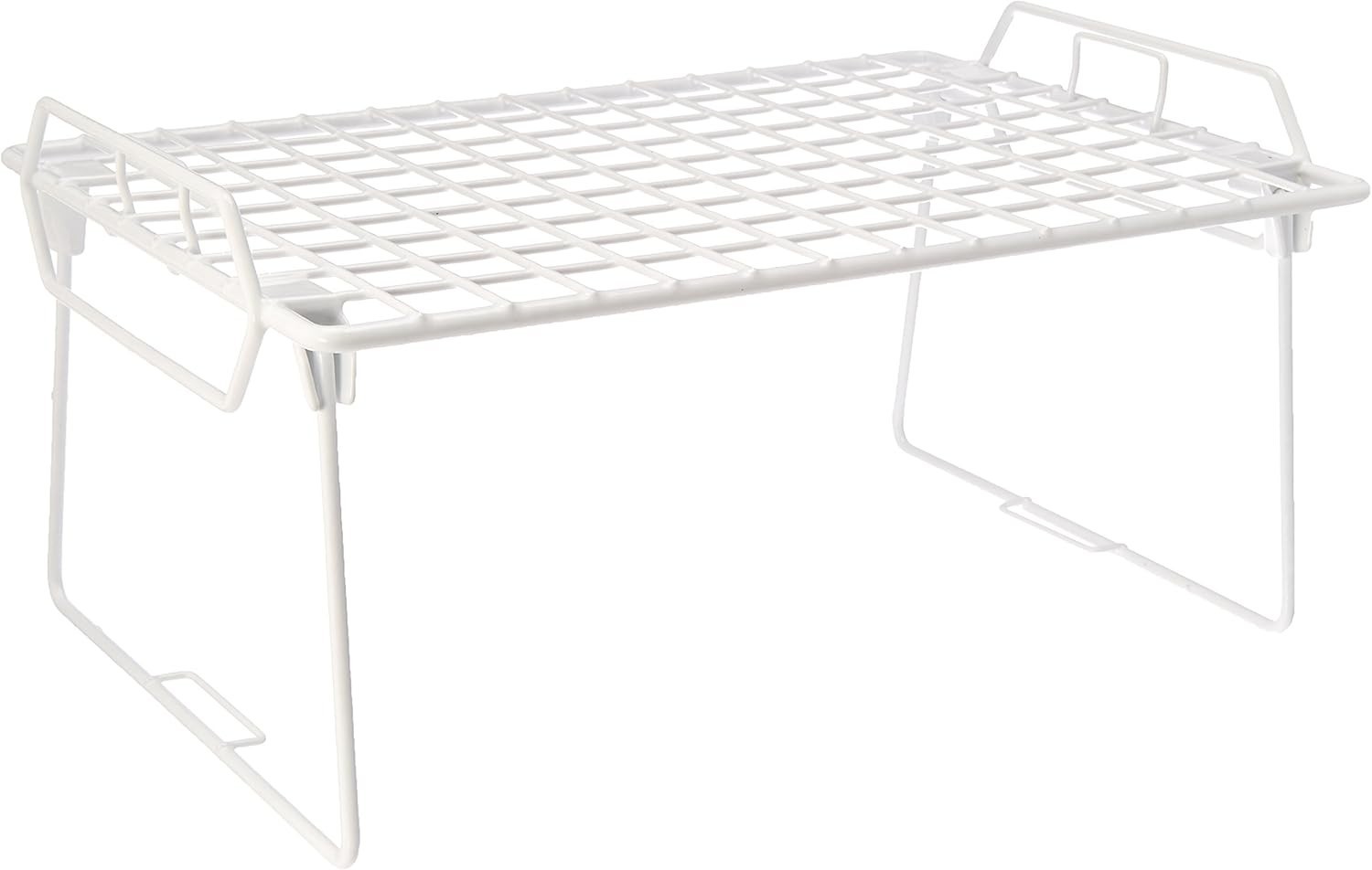 Lightweight Stackable 1-Tier Utility Shelf for Effortless Bathroom Organization