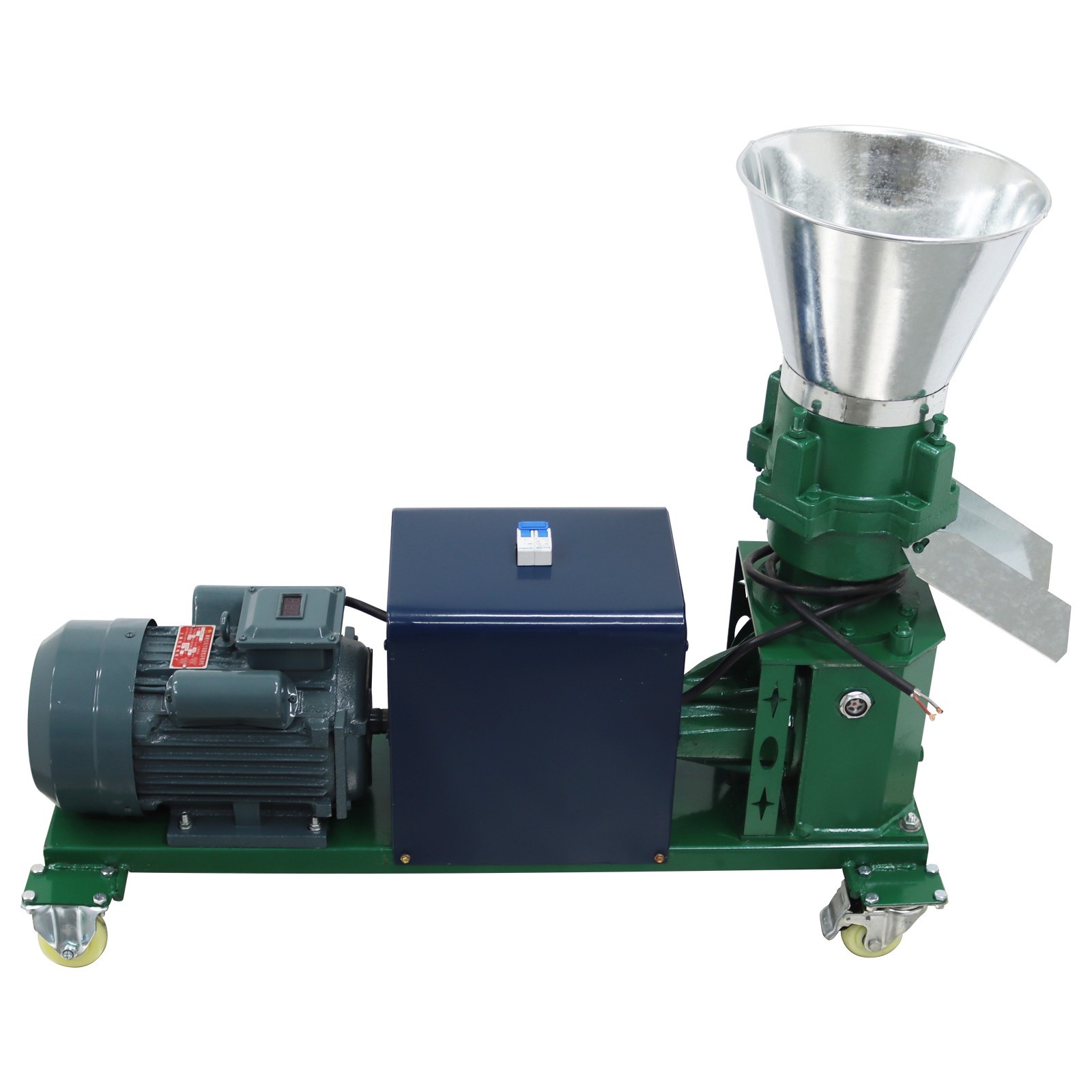 4Roller 2mm Animal Feed Pellet Mill Machine Fodder Pelletizer 150-200KG/h 220V