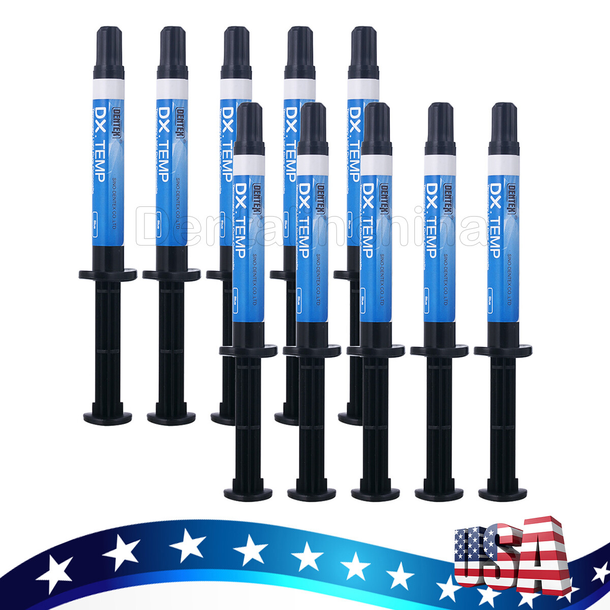 Dental Temporary Flow Light Cure Filling Composite Material Resin/Curing Light