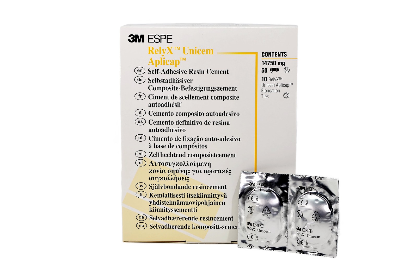 3M ESPE 56816 RelyX UniCem Aplicap Resin Cement Capsules Translucent 295mg 20/Pk