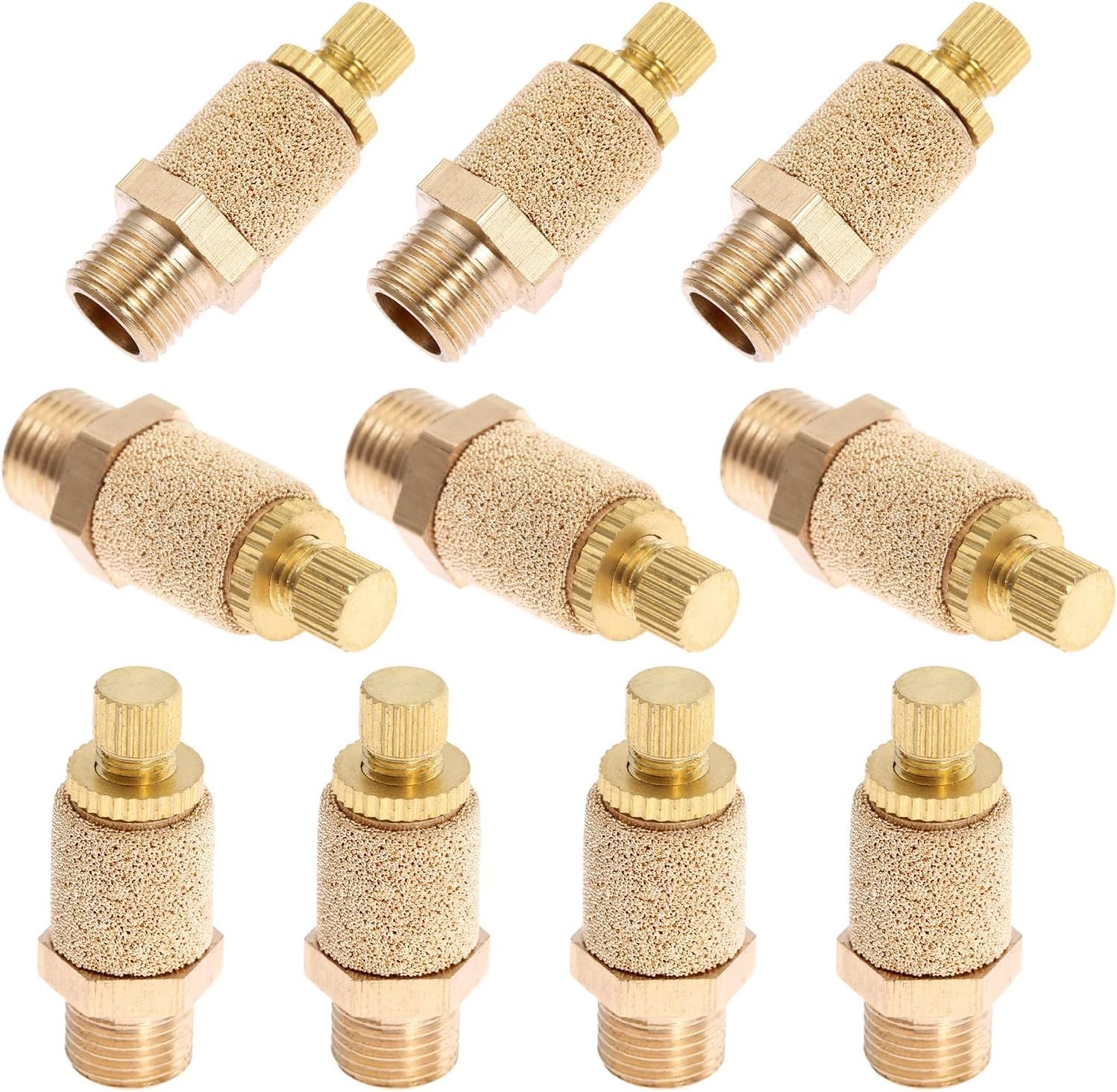 10PCS Air Pneumatic Flow Control Mufflers, 1/4inch Exhaust Muffler …