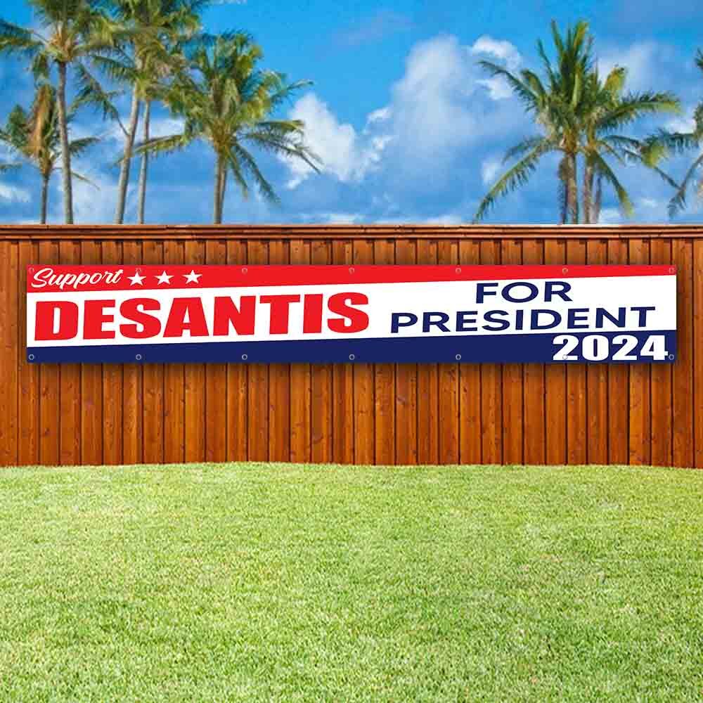DESANTIS 2024 XXL Banner Advertising Vinyl Flag Sign Many Sizes LARGE SIZES VOTE