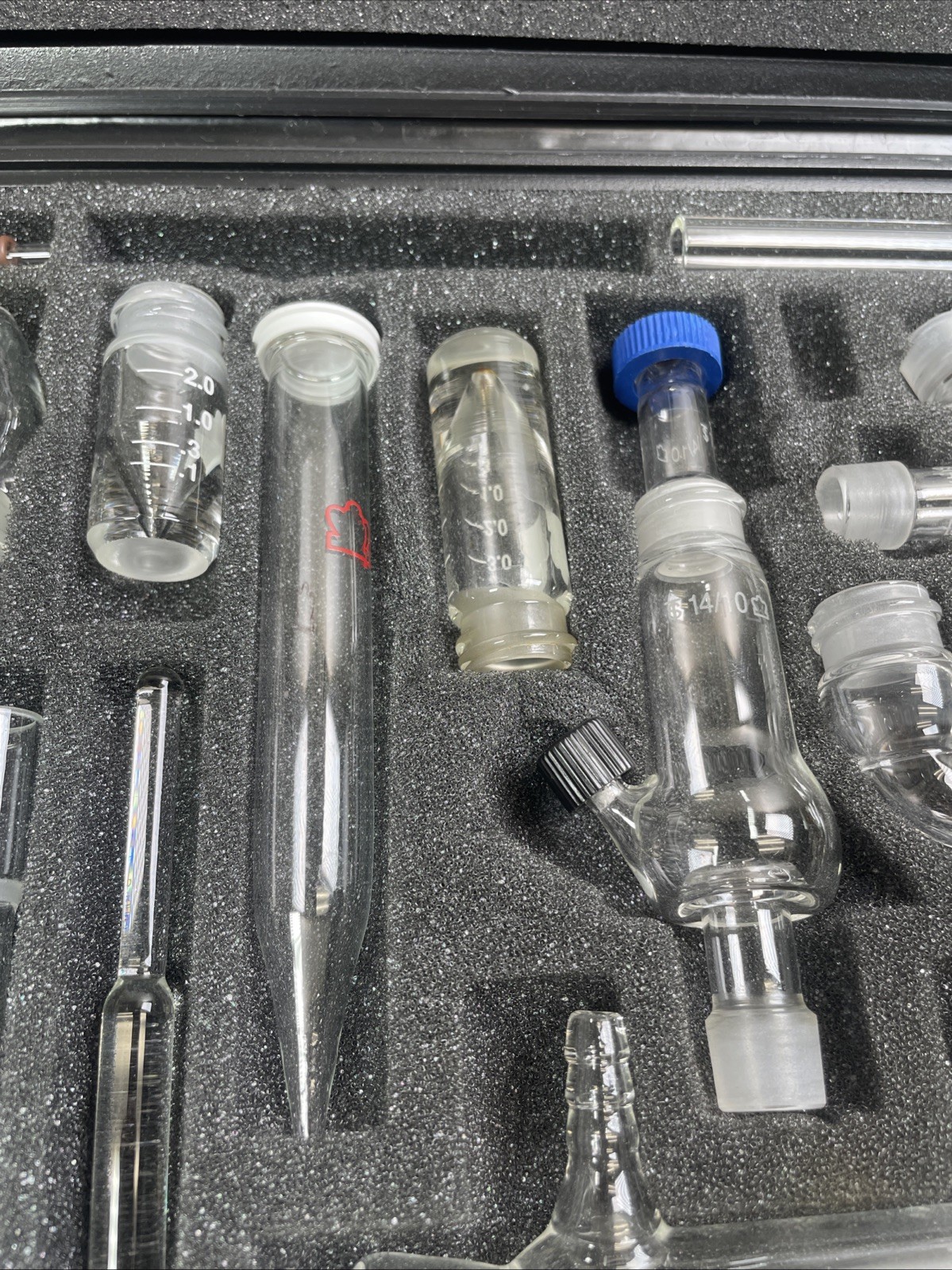 USED Kontes Microflex Williamson K-746000-0000 Chemistry Kit 18pc Glass + More 5