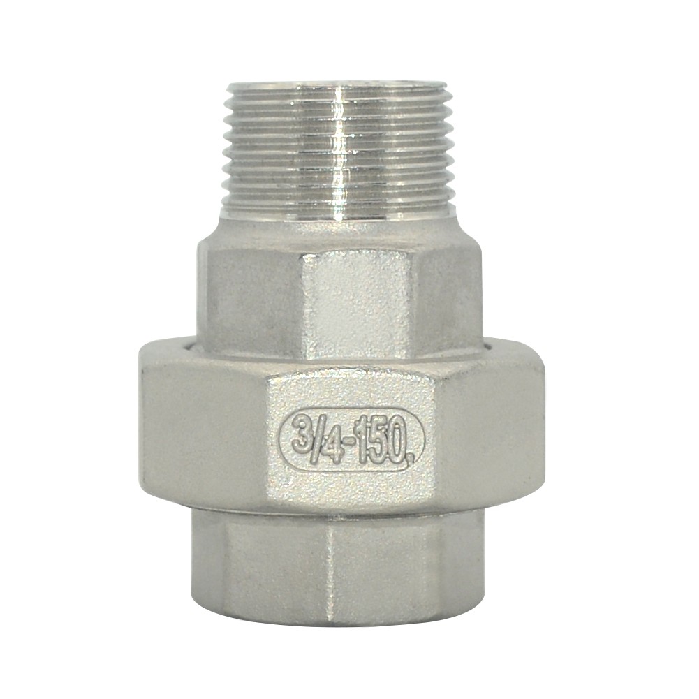 3/4″ in NPT Female to Male Malleable Straight Union Coupling Pipe Adapter SS 304