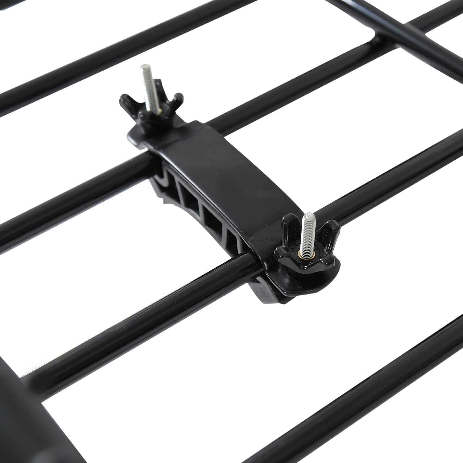 Universal 64 Extendable Roof Rack Cargo Basket Black Steel for SUV Truck Car Van