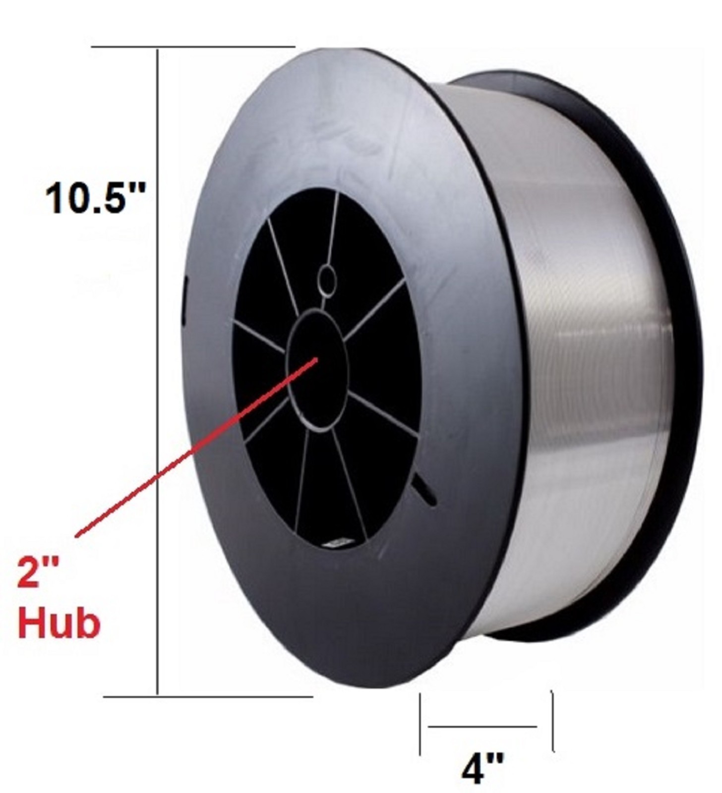 MIG Welding Wire ER70S-6 Copper Free Mild Steel .045″ 1 Roll 70S-6 33 Ib Bare