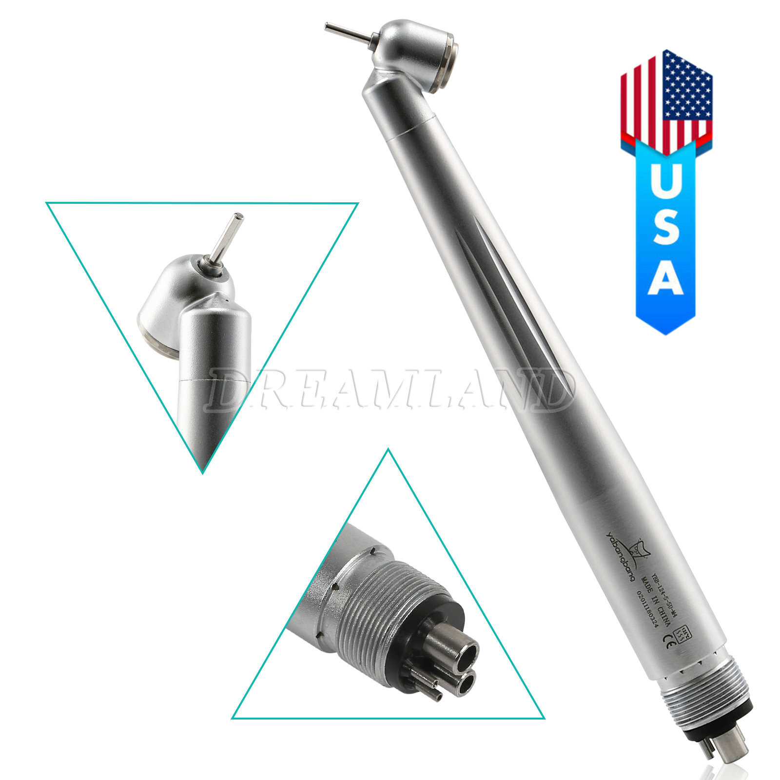 USA Turbina Dental 45 Degree Surgical High Speed Handpiece 4H NEW PR