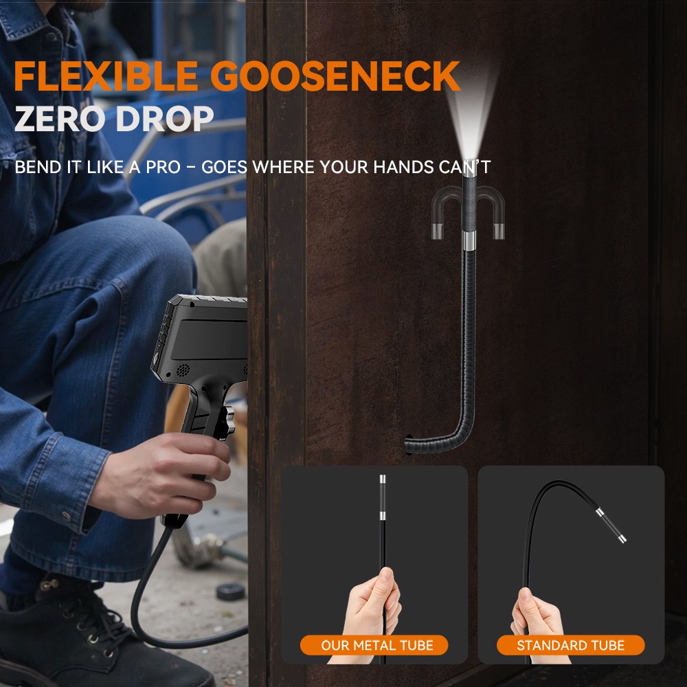 BestPrice! 2-Way 360° Endoscope W/Light Industrial Articulating Borescope Camera