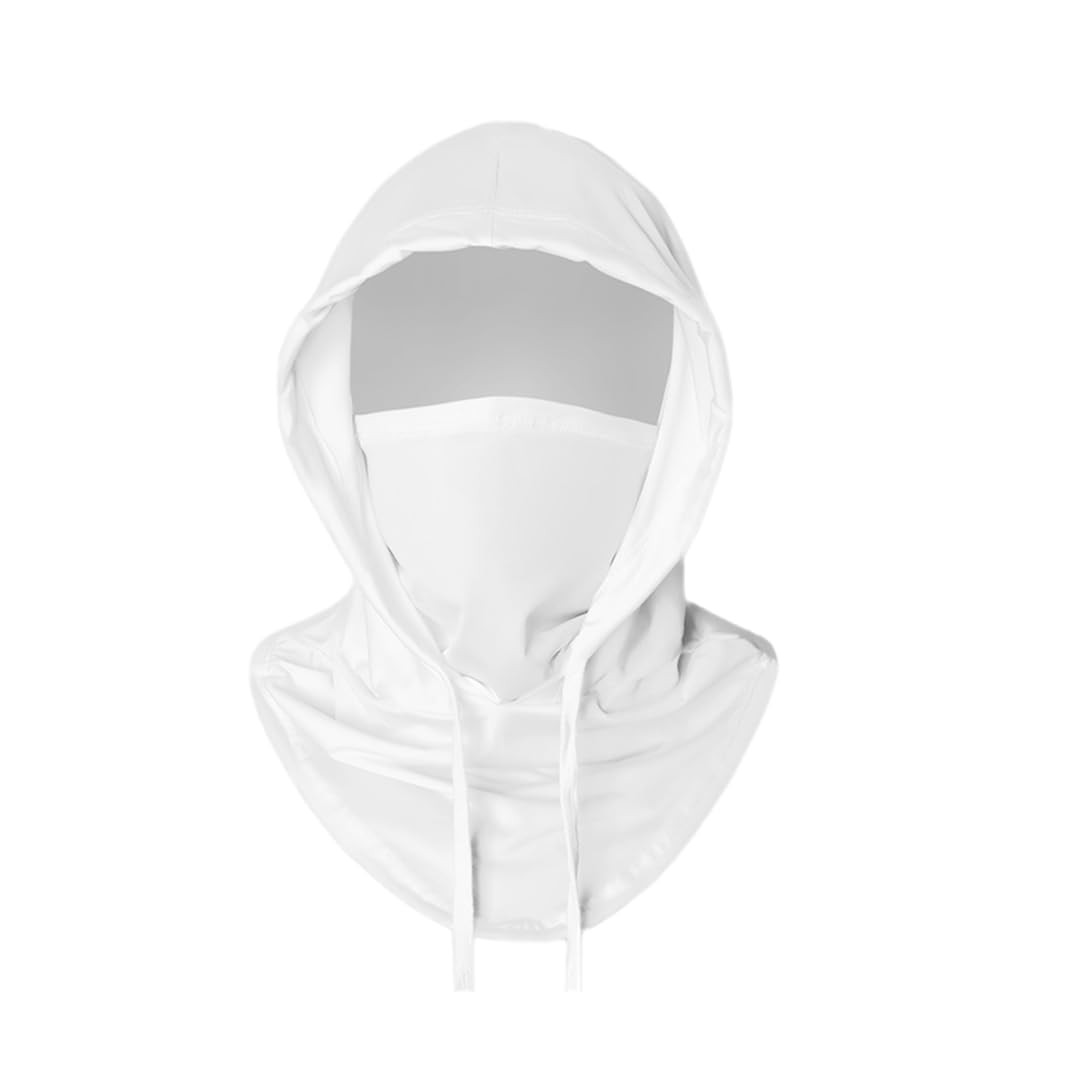 Balaclava Ski Face Mask Sun UV Protection Hood Breathable One Size, White