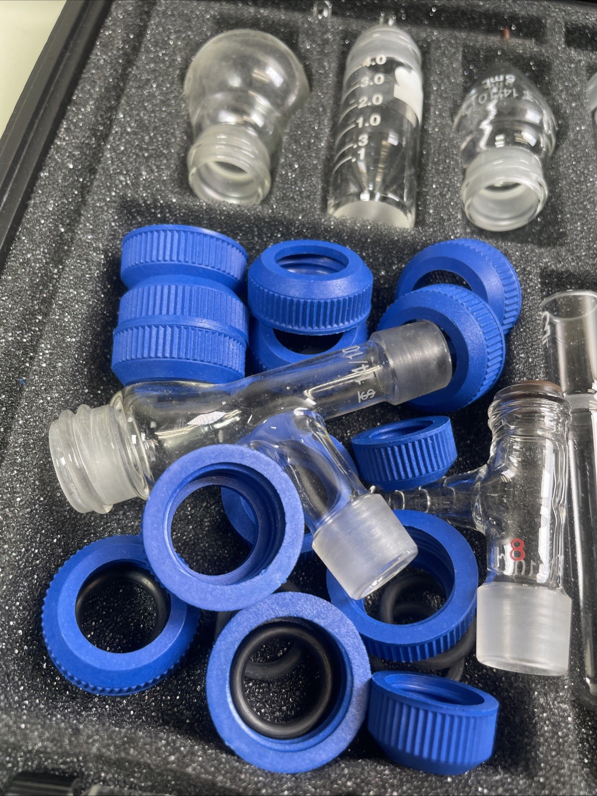 USED Kontes Microflex Williamson K-746000-0000 Chemistry Kit 18pc Glass + More 5