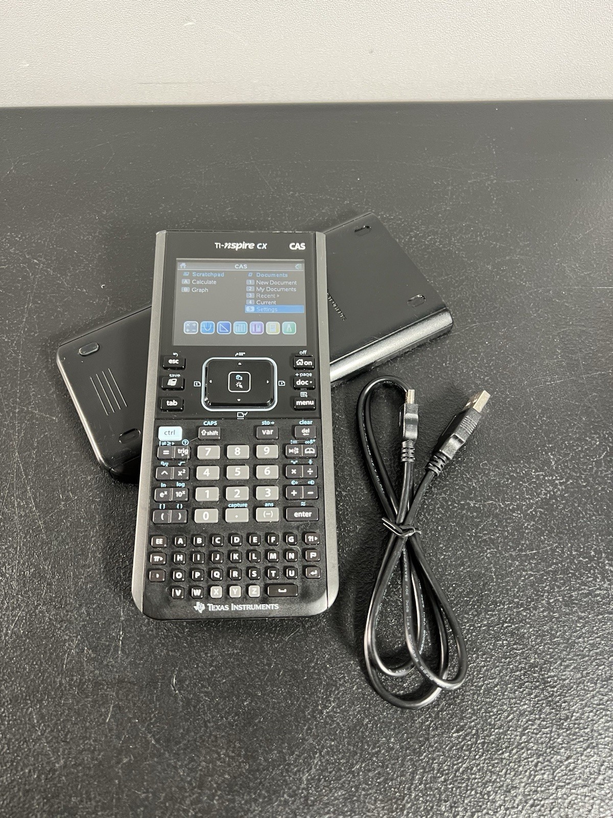 Texas Instruments TI-Nspire CX CAS Graphing Calculator, Black, Tested, Nice