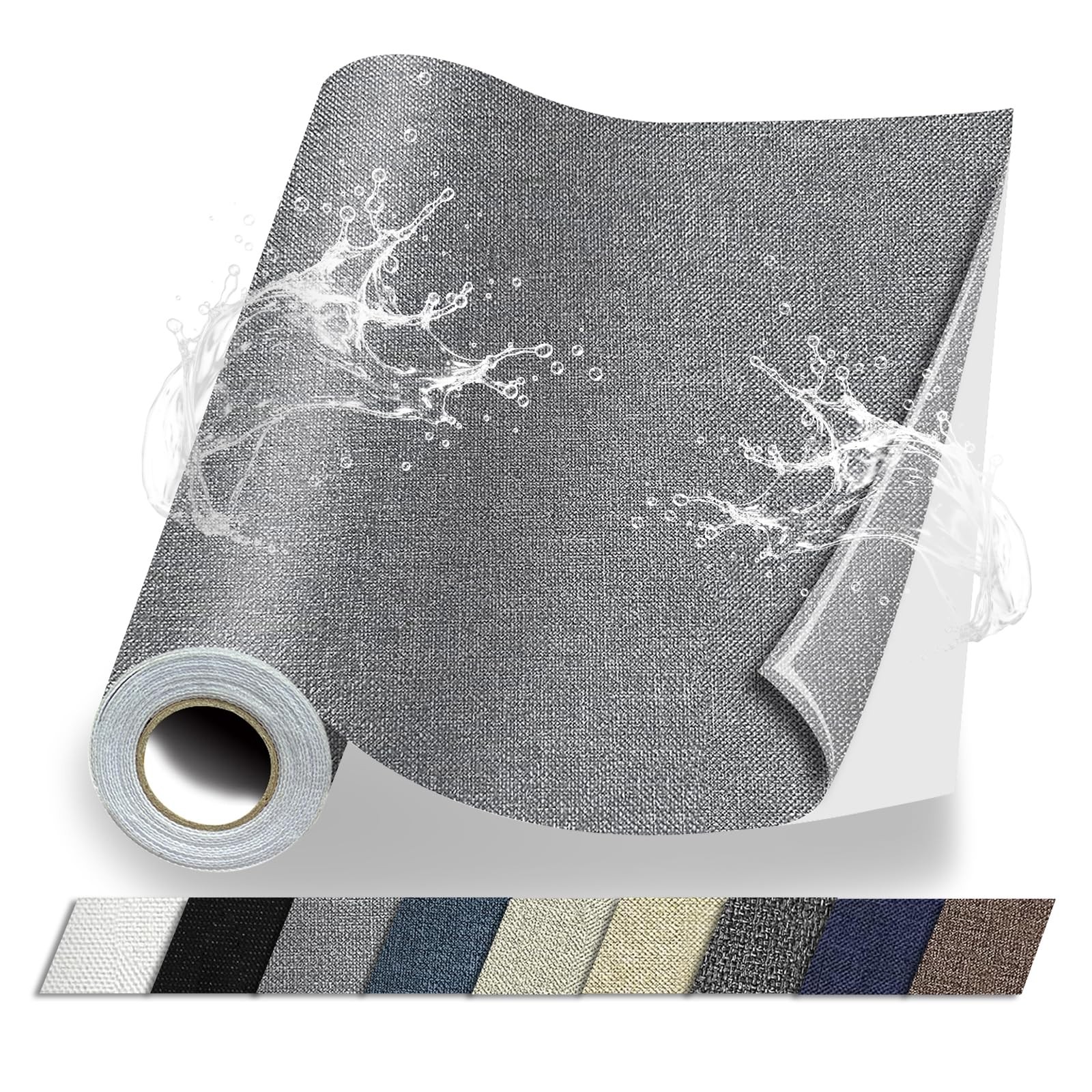 Fabric Repair Patches, 17X158 Inch Linen Repair Tape Self-Adhesive Fabric Pat…